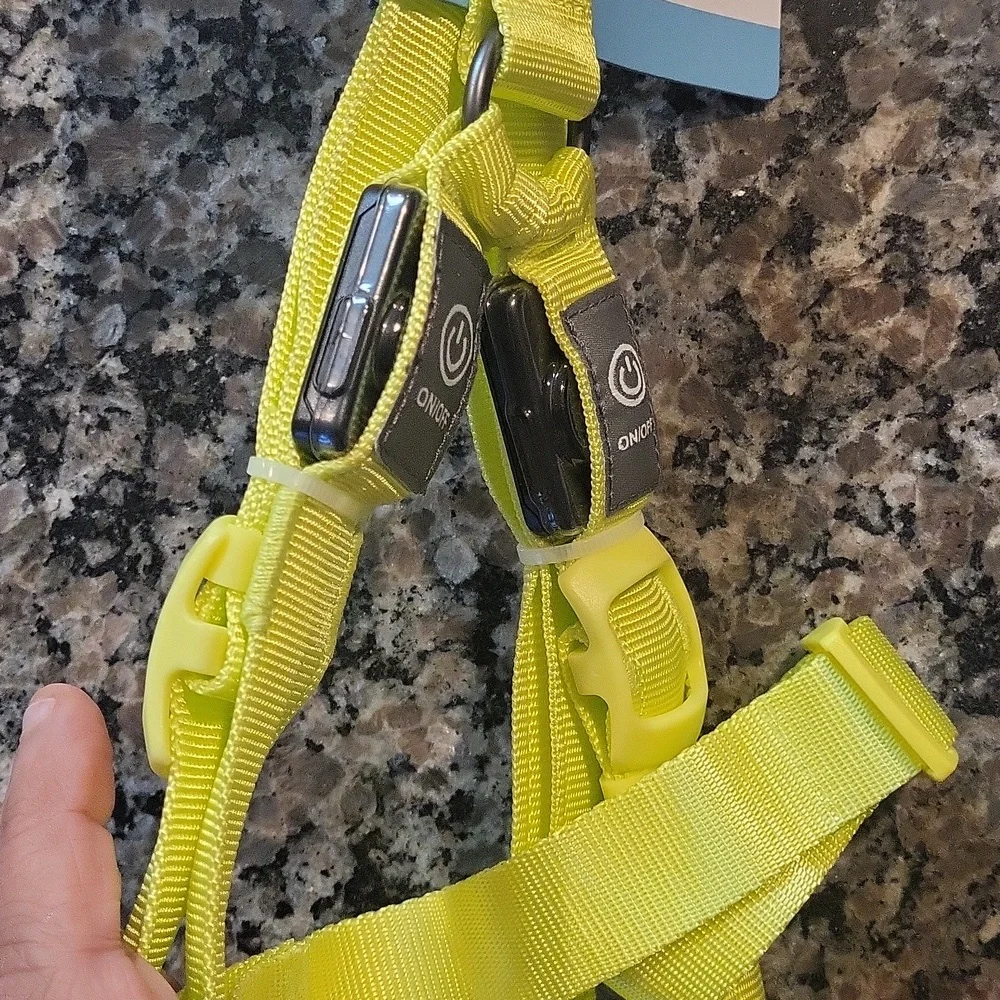 LED Rechargeable Dog Harness Light up Boots and Barkley Size Large NEW w tags - Picture 7 of 10